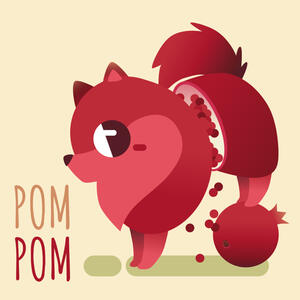 Pomegranate Pomeranian